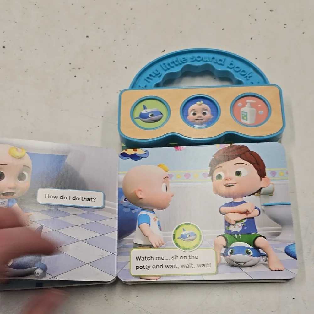 Cocomelon Interactive Blue Learning Book for Potty Training‎